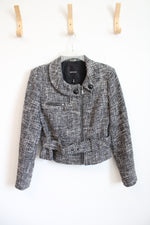 Mac & Jac Gray & White Belted Jacket | S