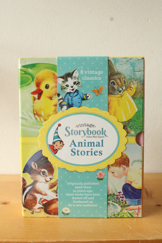 Animal Stories: Vintage Storybook Time Well Spent Boxed Slipcase Storage with 8 Classic Stories