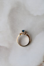 Blue Topaz Marquise Cut 14K Yellow Gold Ring | Size 6.5