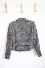 Mac & Jac Gray & White Belted Jacket | S