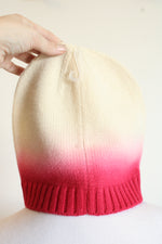NEW Frye Dip Dye Ivory and Pink Ombré Beanie