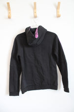 Adidas Black & Purple 1/4 Zip Hoodie | S