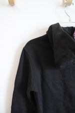 Adidas Black & Purple 1/4 Zip Hoodie | S