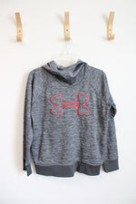 Under Armour Gray Heathered Fleece Lined Hoodie | S