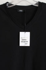 NEW Vince. Black V-Neck Tee | L