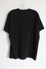NEW Vince. Black V-Neck Tee | L