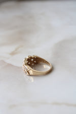 14K Yellow Gold CZ Woven Ring | Size 7