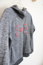 Under Armour Gray Heathered Fleece Lined Hoodie | S