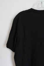 NEW Vince. Black V-Neck Tee | L