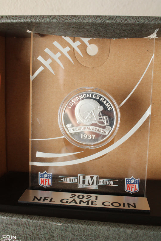 NEW Los Angeles Rams Official Game Coin with Acrylic Stand 2021