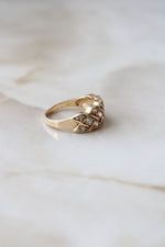 14K Yellow Gold CZ Woven Ring | Size 7