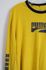 Puma Yellow Long Sleeved Shirt | L