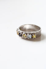 Leamlight 14K White Gold Multi-Stone Ring | Size 8.5