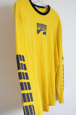 Puma Yellow Long Sleeved Shirt | L