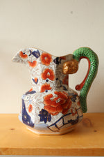 Early 19th Century Mason's Ironstone Hydra Jug, Imari Palette with Serpent Handle