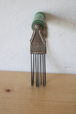 Androck Vintage Green Wooden Handled Pastry Dough Blender