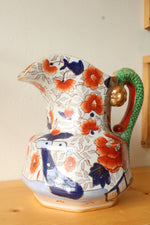 Early 19th Century Mason's Ironstone Hydra Jug, Imari Palette with Serpent Handle
