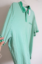 NEW Lands' End Green & White Polo Shirts | XXL