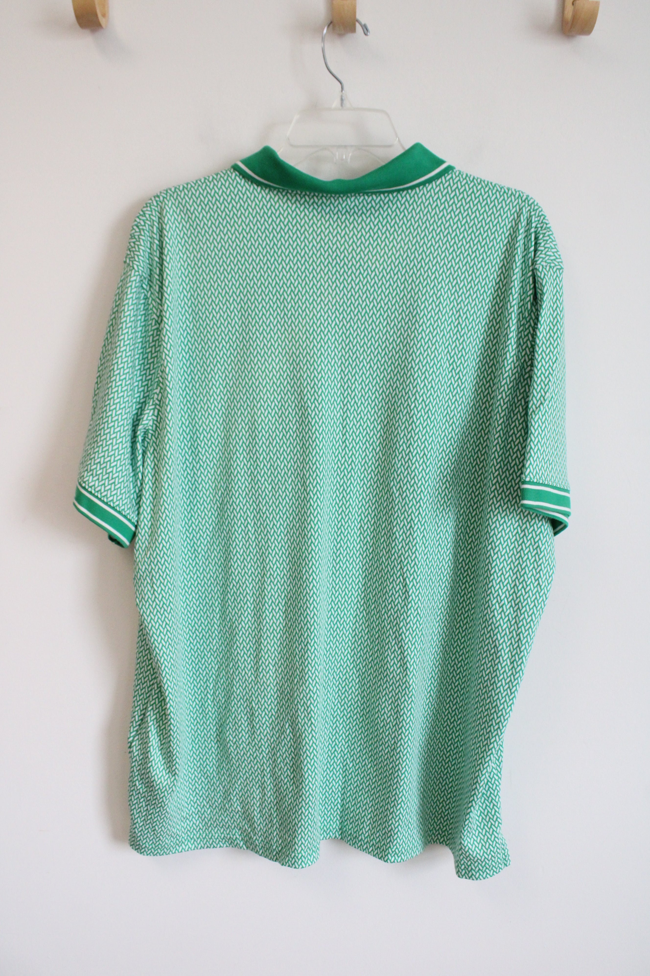 NEW Lands' End Green & White Polo Shirts | XXL