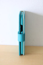 Michael Kors Saffiano Leather Blue Folio Case For iPhone X