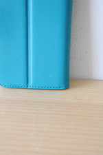 Michael Kors Saffiano Leather Blue Folio Case For iPhone X