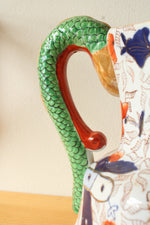 Early 19th Century Mason's Ironstone Hydra Jug, Imari Palette with Serpent Handle