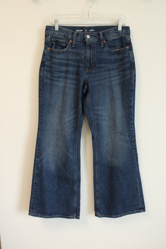 Old Navy Midi-Rise Loose Boot-Cut Denim Jeans | 6 Petite