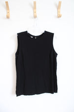 Talbots Petites Black Tank Top | M