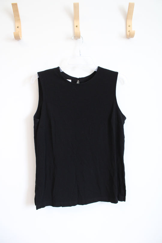 Talbots Petites Black Tank Top | M