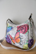 Anna by Anuschka Women's Genuine Leather Floral Paradise Purse