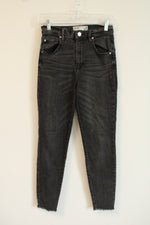 Garage Ultra High Rise Black Skinny Jeans | 3