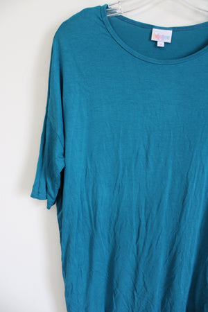 LuLaRoe Blue Teal Tunic Top | S