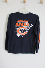 NFL Team Chicago Bears Long Sleeved Navy Blue Shirt | 14/16