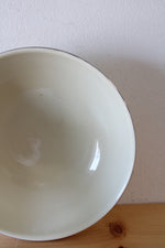 Hall's Superior Quality Kitchenware Red & Black Floral Serving Bowl