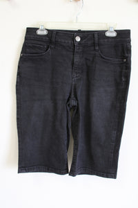 St. John's Bay Black Denim Bermuda Shorts | 8