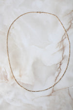 14K Yellow Gold Figaro Chain Necklace