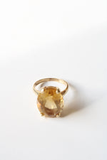 Citrine Oval Cut 14K Yellow Gold Ring | Size 5