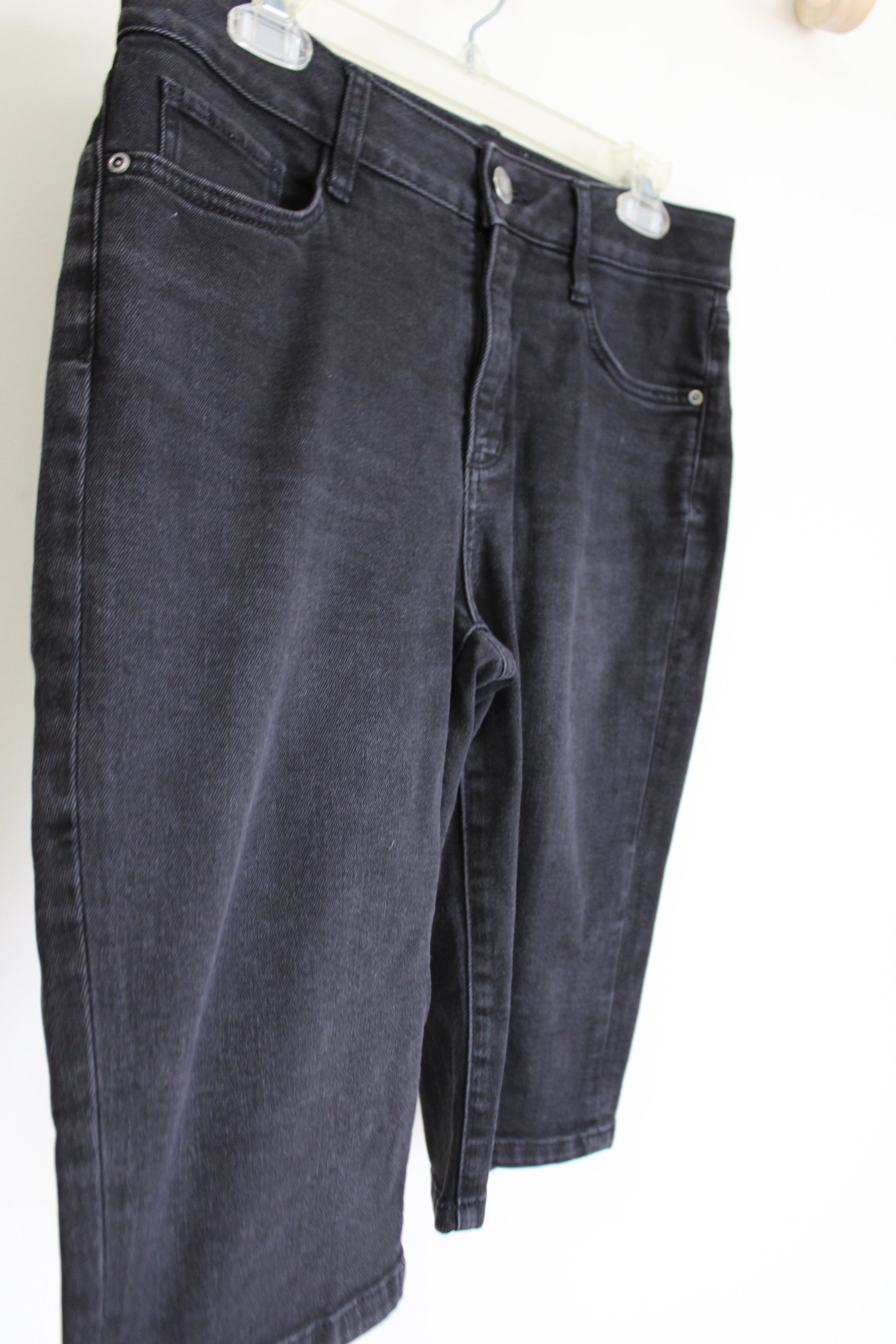 St. John's Bay Black Denim Bermuda Shorts | 8