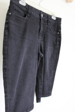 St. John's Bay Black Denim Bermuda Shorts | 8