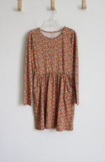 Cat & Jack Orange Floral Dress | 14/16