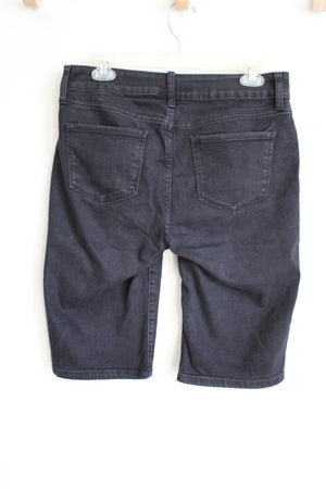 St. John's Bay Black Denim Bermuda Shorts | 8