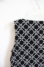 Ann Taylor Black & White Patterned Tank | M