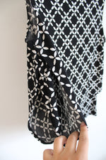 Ann Taylor Black & White Patterned Tank | M