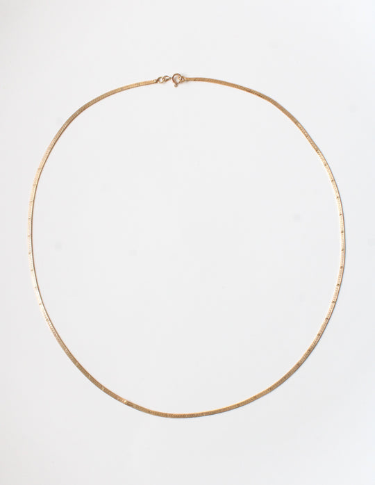 14K Yellow Gold Star Pattern Chain Necklace