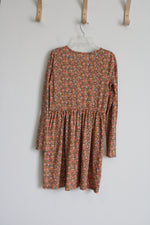 Cat & Jack Orange Floral Dress | 14/16