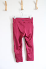 Reebok Magenta Athletic Capri Leggings | M