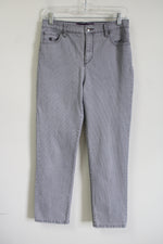 Gloria Vanderbilt Amanda Gray Pinstripe Jeans | 6 Petite