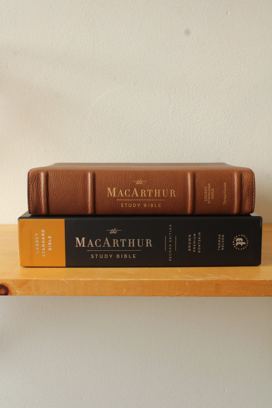 MacArthur Study Bible: Premier Goatskin Leather and Comfort Print
