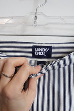Lands' End Blue White Striped Capris | 20W