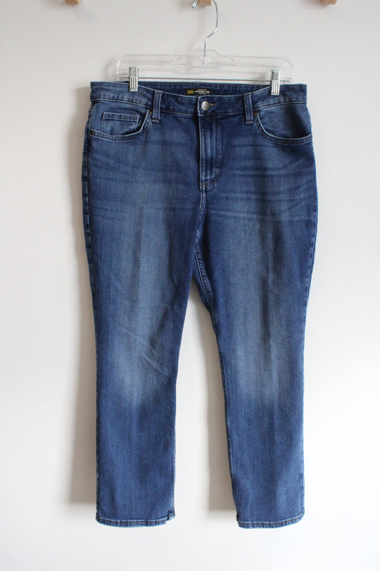 Lee Regular Fit Straight Leg Mid Rise Jeans | 14 Short